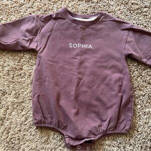 Purple Organic Cotton Toddler Sweatshirt